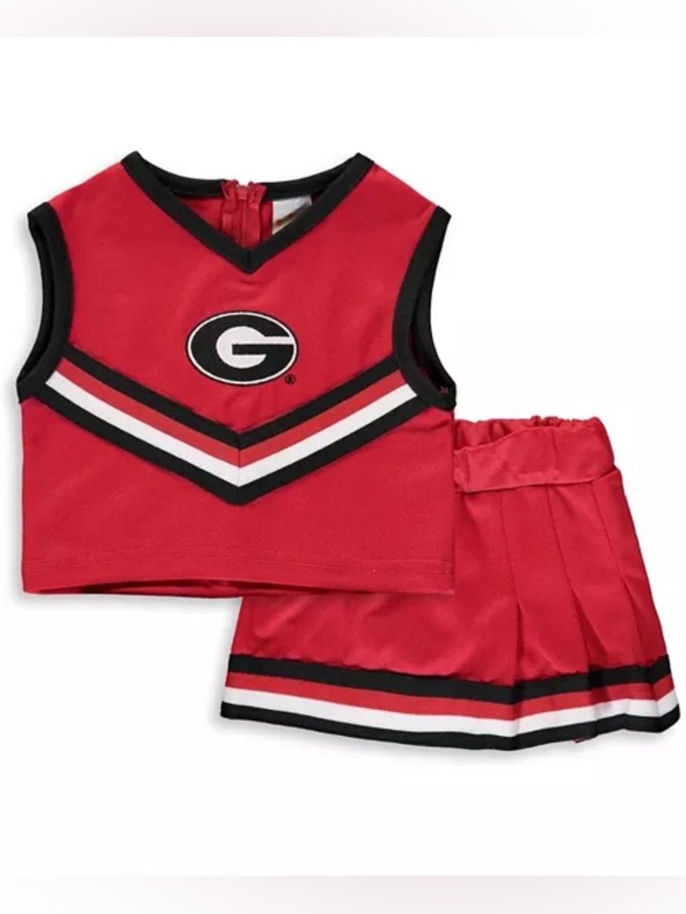 Toddler Girls Red Georgia Bulldogs Two-Piece Cheer Set• Size 3T